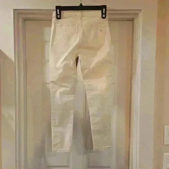 Rag & Bone Womens Cream Gold Piping Tuxedo Jeans Stretch Size 26 - Picture 3 of 11